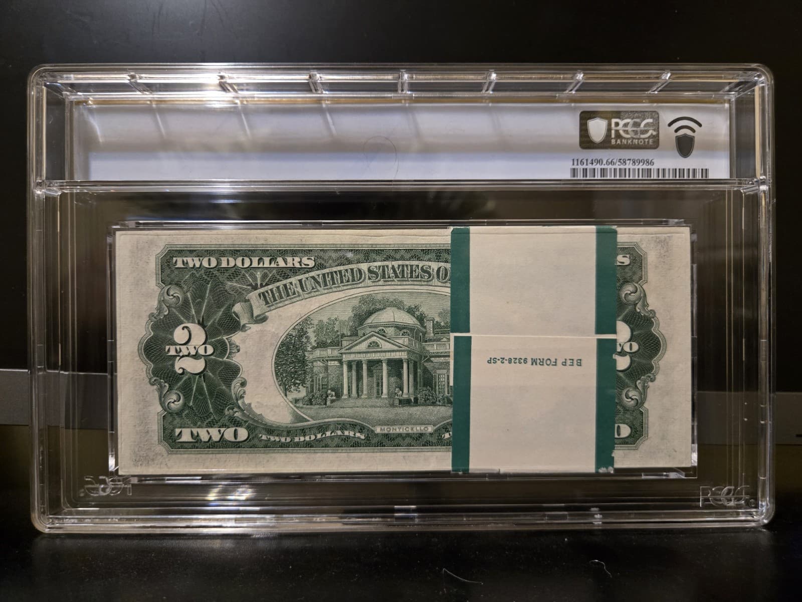 FULL Pack of (100) Sequential 1953-B $2 PCGS 66 Fr. 1511 Gem 💎 UNC view 2