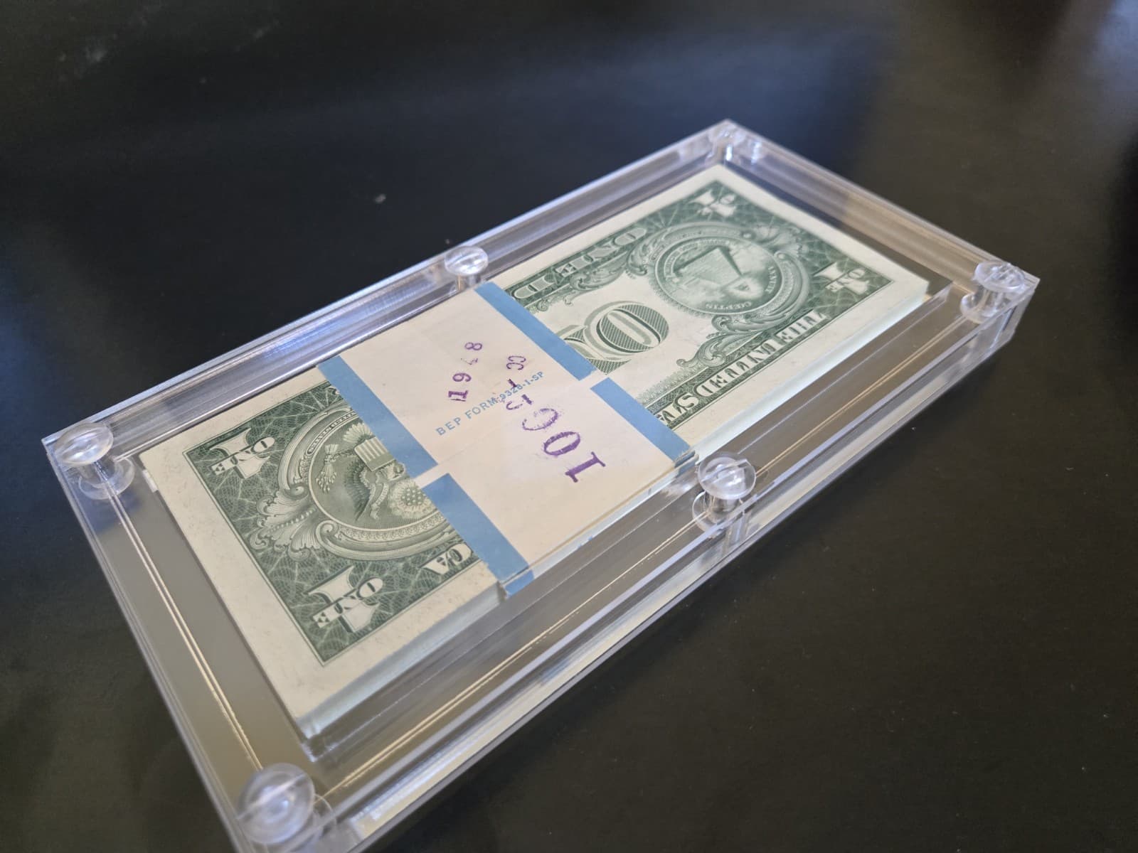 1935-F Pack of  100 Sequential $1 Silver Certificates No Motto view 4
