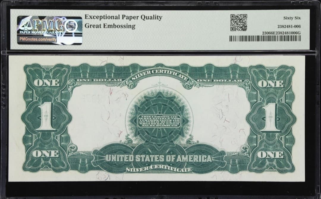 Super Rare Sequential 2-digit Black Eagles 1899 $1 Fr. 230 PMG 66EPQ 65 EPQ view 4