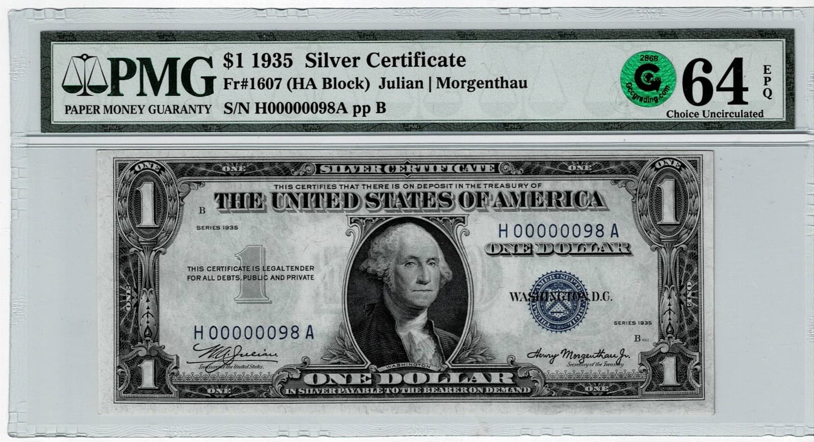 MATCHING SERIAL NUMBERS 98 Two digit Serial 98  $1 1928 1928 1935 view 7