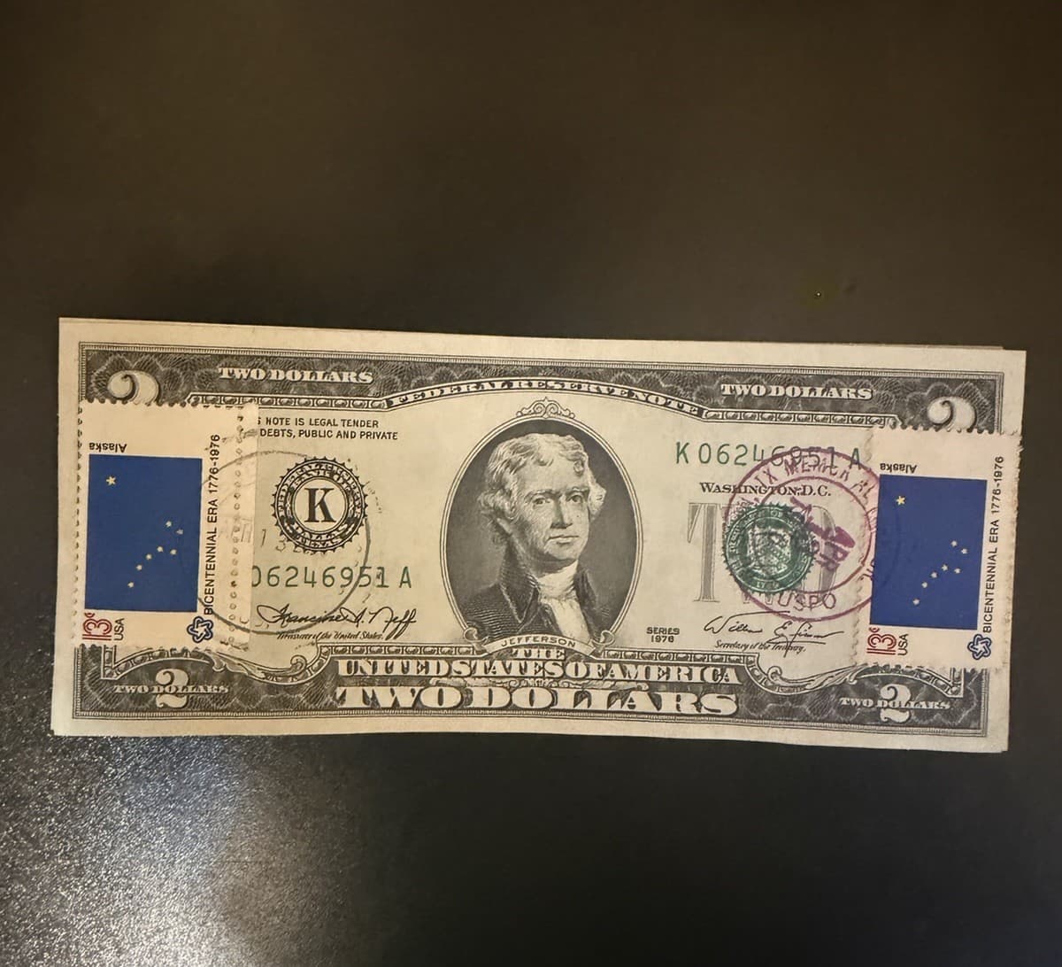 Double Stamped Pack 1976 $2 - 50 SEQUENTIAL UNC 1st Day of Issue Dallas view 3