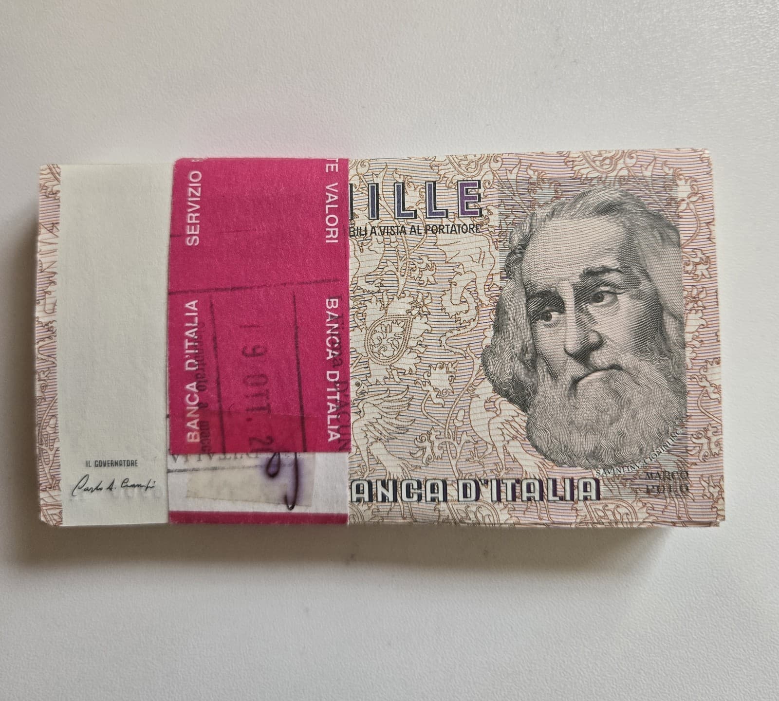 Italy 1000 Lire, 1982, P-109b, Sequential Bundle Pack Of 99 view 6
