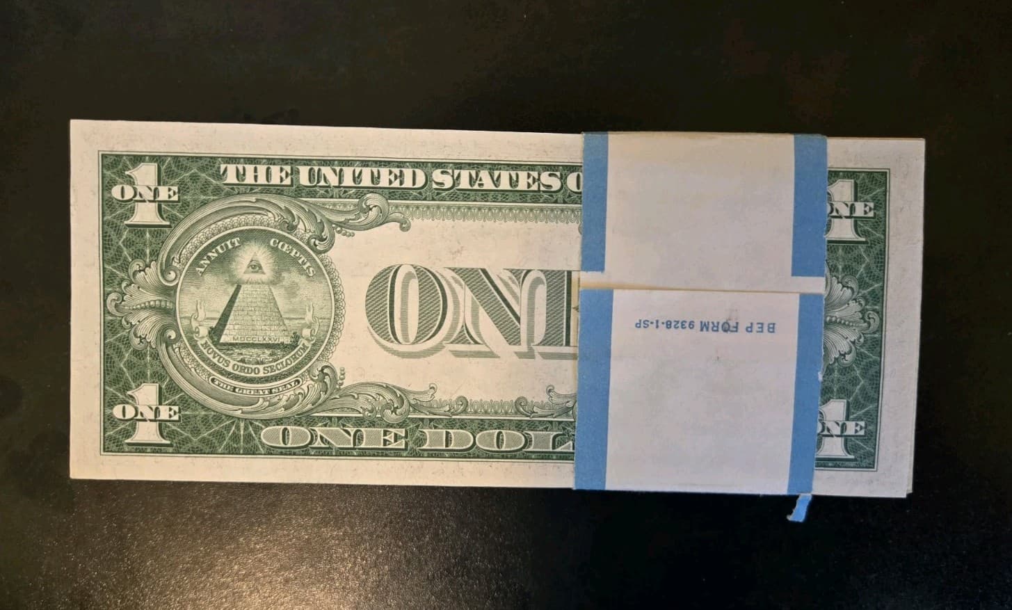 Full Pack of 1935-F $1  100 Sequential Silver Certificates  No Motto 7 Stars view 2