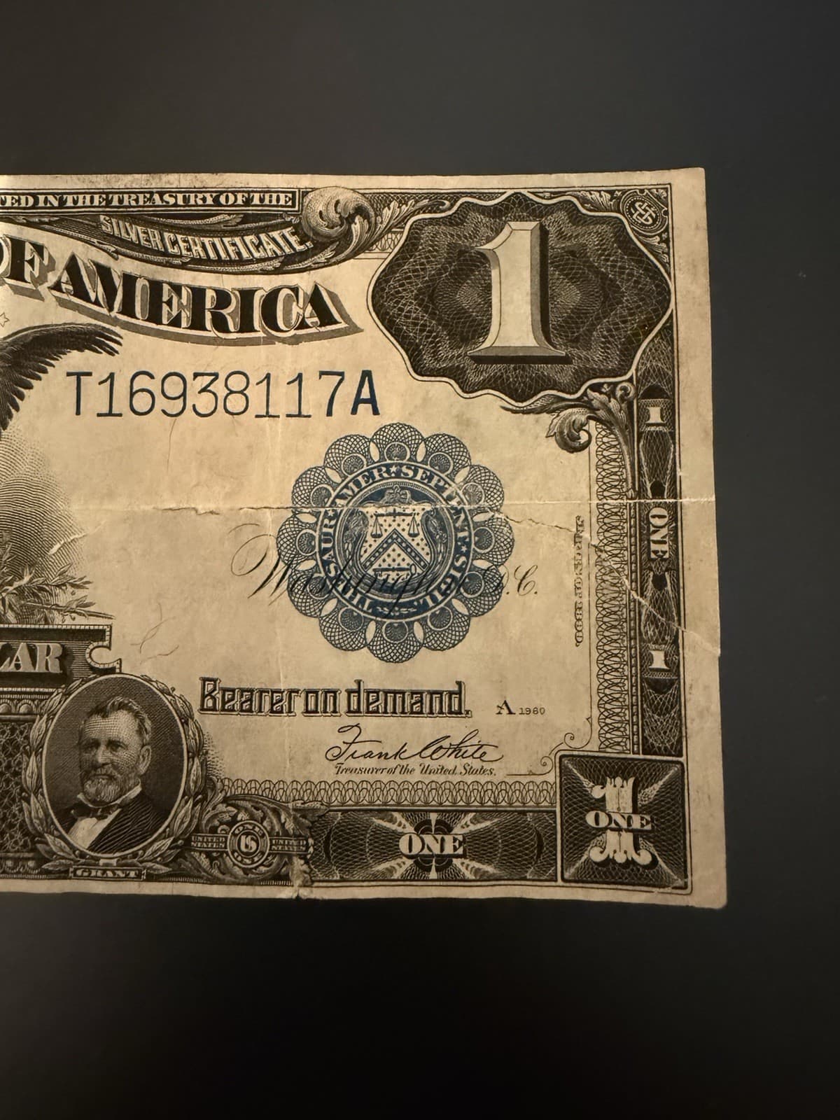 1899 $1 BLACK EAGLE LARGE Size Silver Certificate view 15