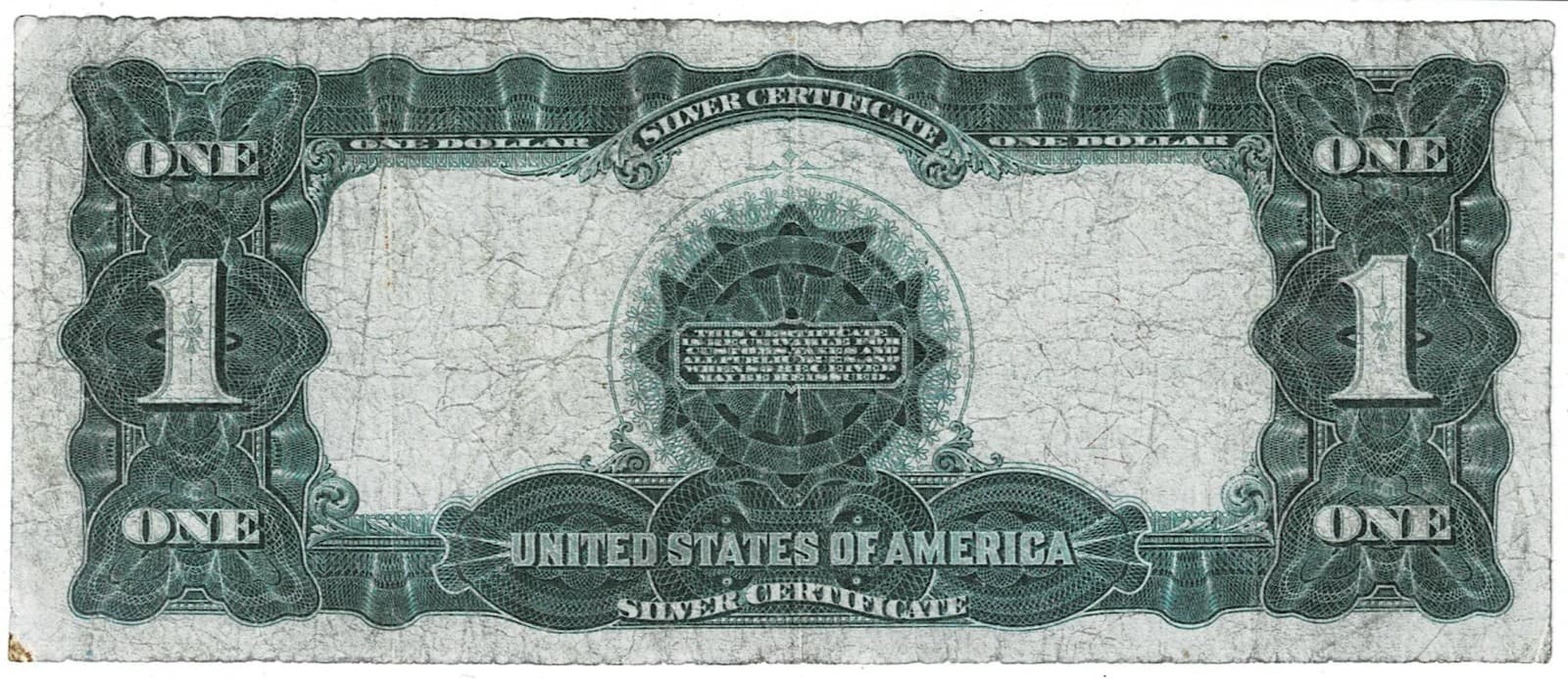 1899 $1 BLACK EAGLE LARGE Size Silver Certificate view 2