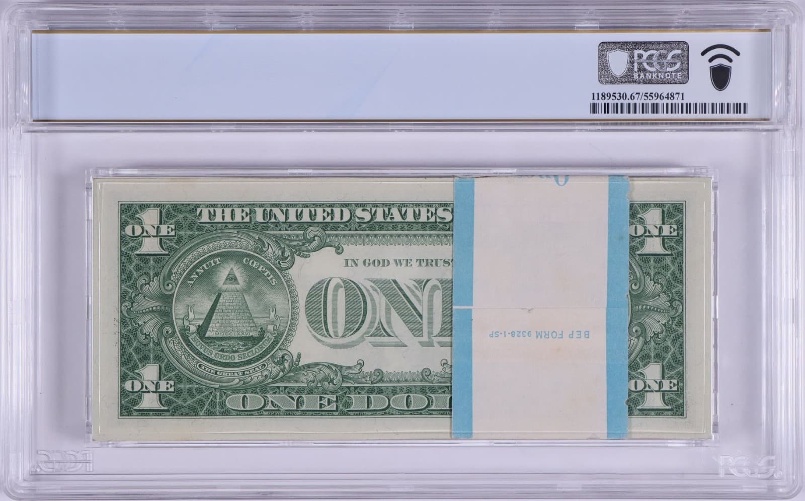 SUPERB GEM 1957 $1 Silver Certficates 100 consecutive 67 BEP Pack  PPQ, 4 Stars view 2