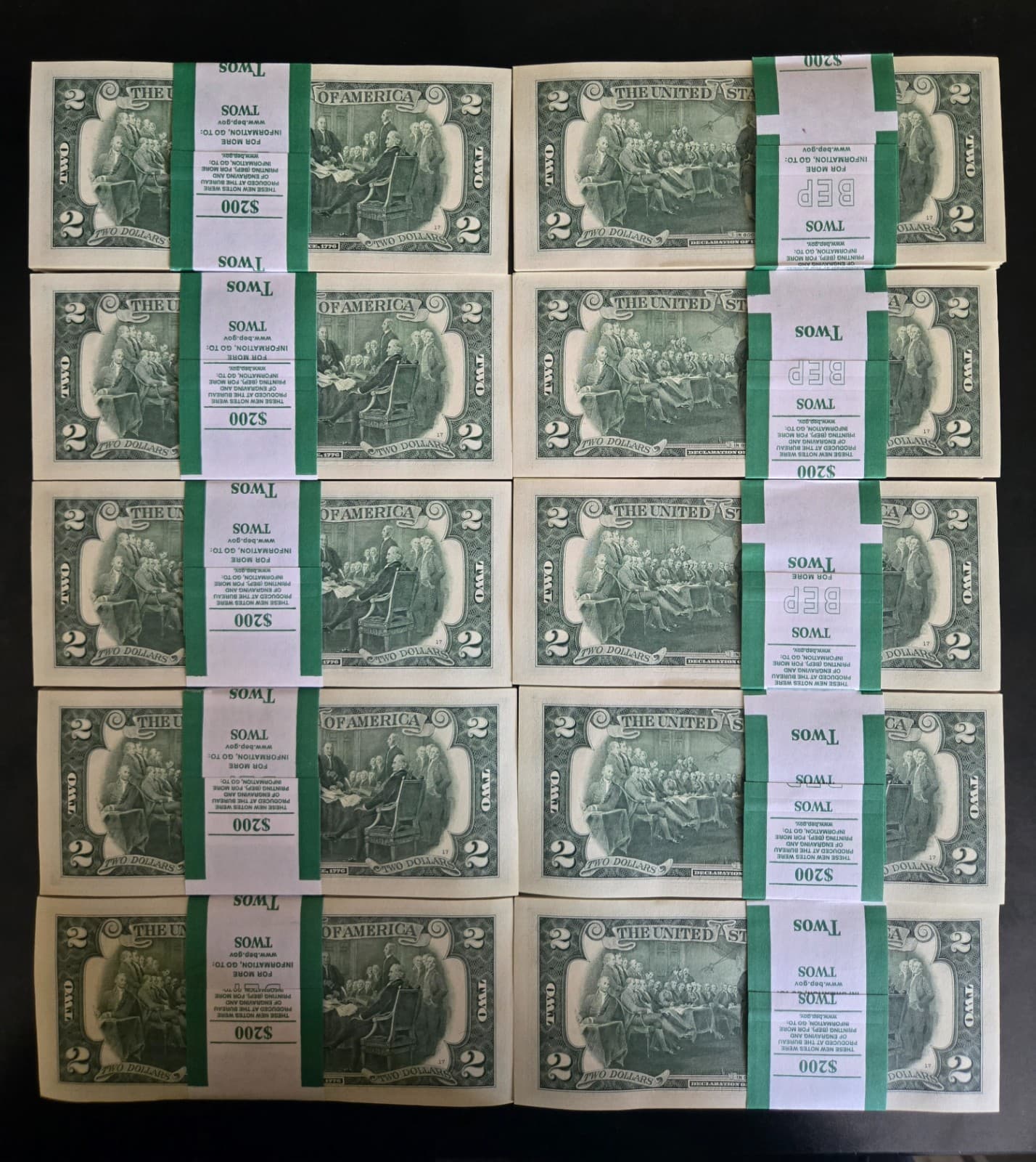 $2 STAR NOTE BRICK, Birthday Notes Aug 16, 1000 CONSECUTIVE view 2