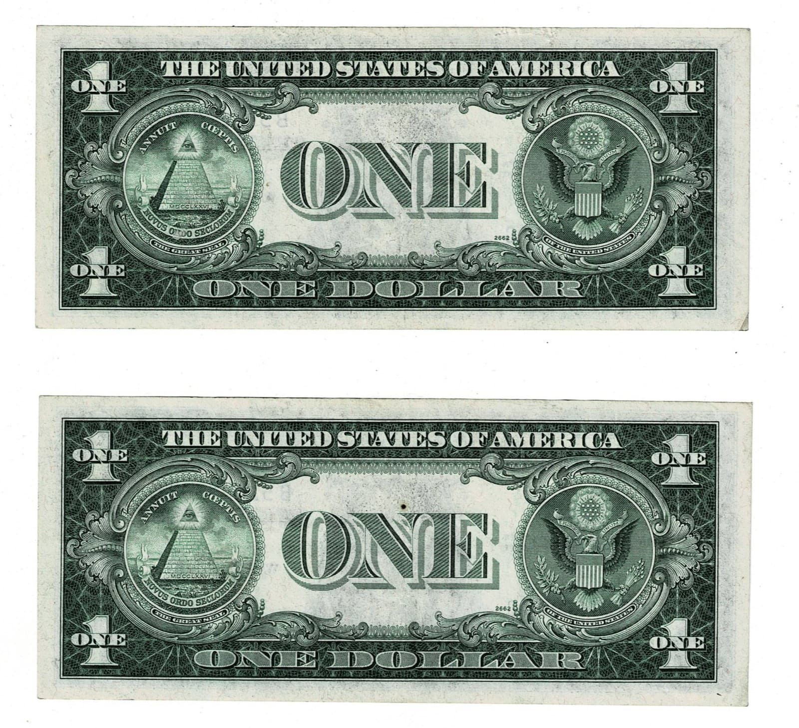 Consecutive 1935-A $1 North Africa Silver BC Block Fr. 2306 view 2