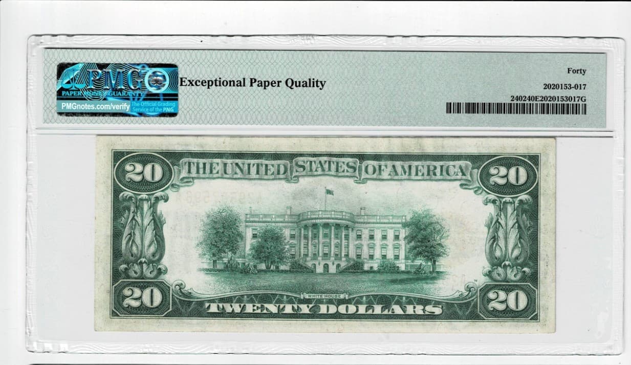 Sequential Triplets 1928 $20 Gold Certificate Fr. 2402 PMG 40 Two of them EPQ view 8