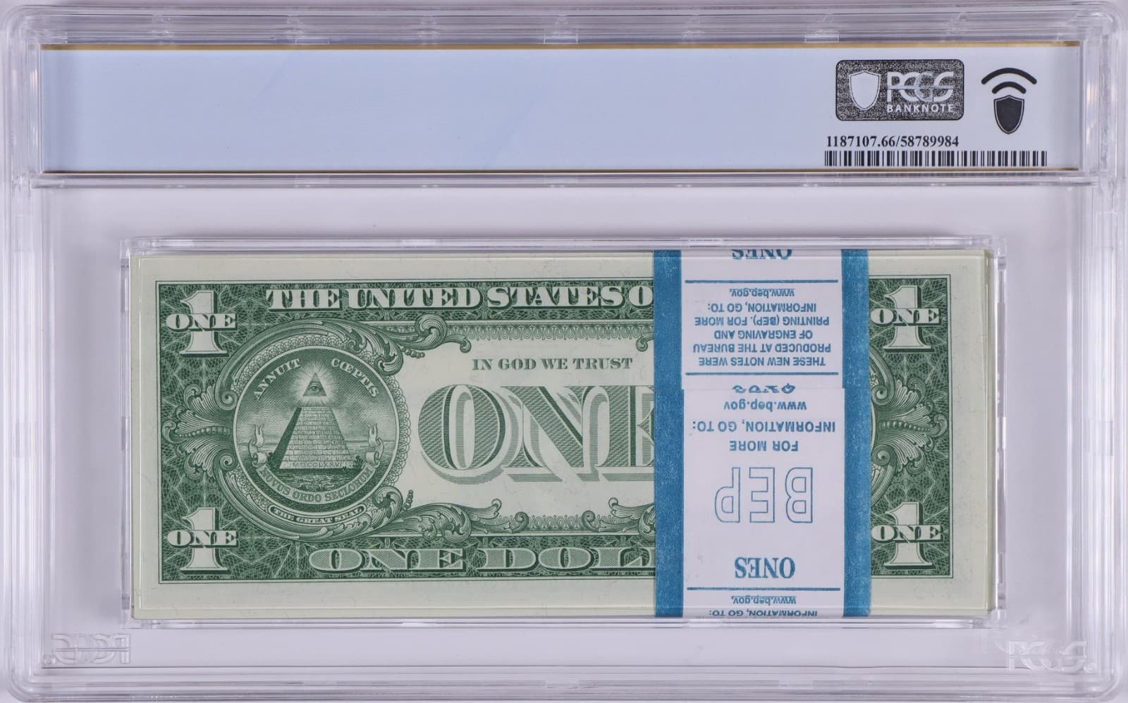 GEM 💎 Pack 10 Stars ⭐ 1957 $1 Silver Certficates 100 consecutive BEP GEM 66 PPQ view 2