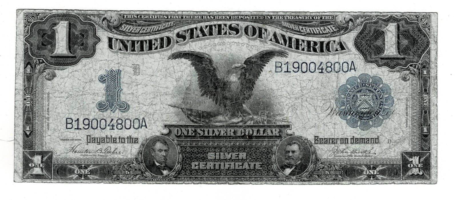 1899 $1 Silver Certificate BLACK EAGLE