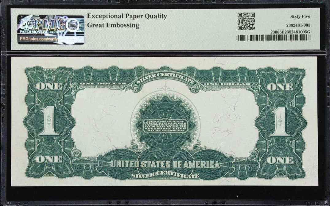 Super Rare Sequential 2-digit Black Eagles 1899 $1 Fr. 230 PMG 66EPQ 65 EPQ view 6