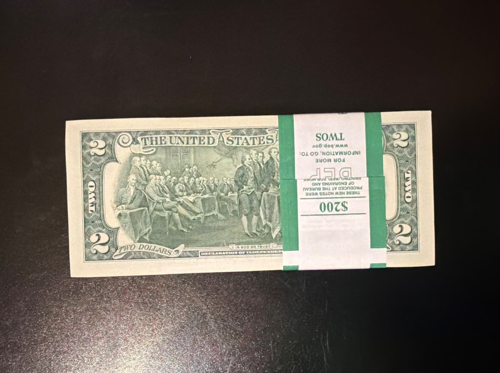 Star Pack of 100 Consecutive $2 Notes Uncirculated New York District view 2