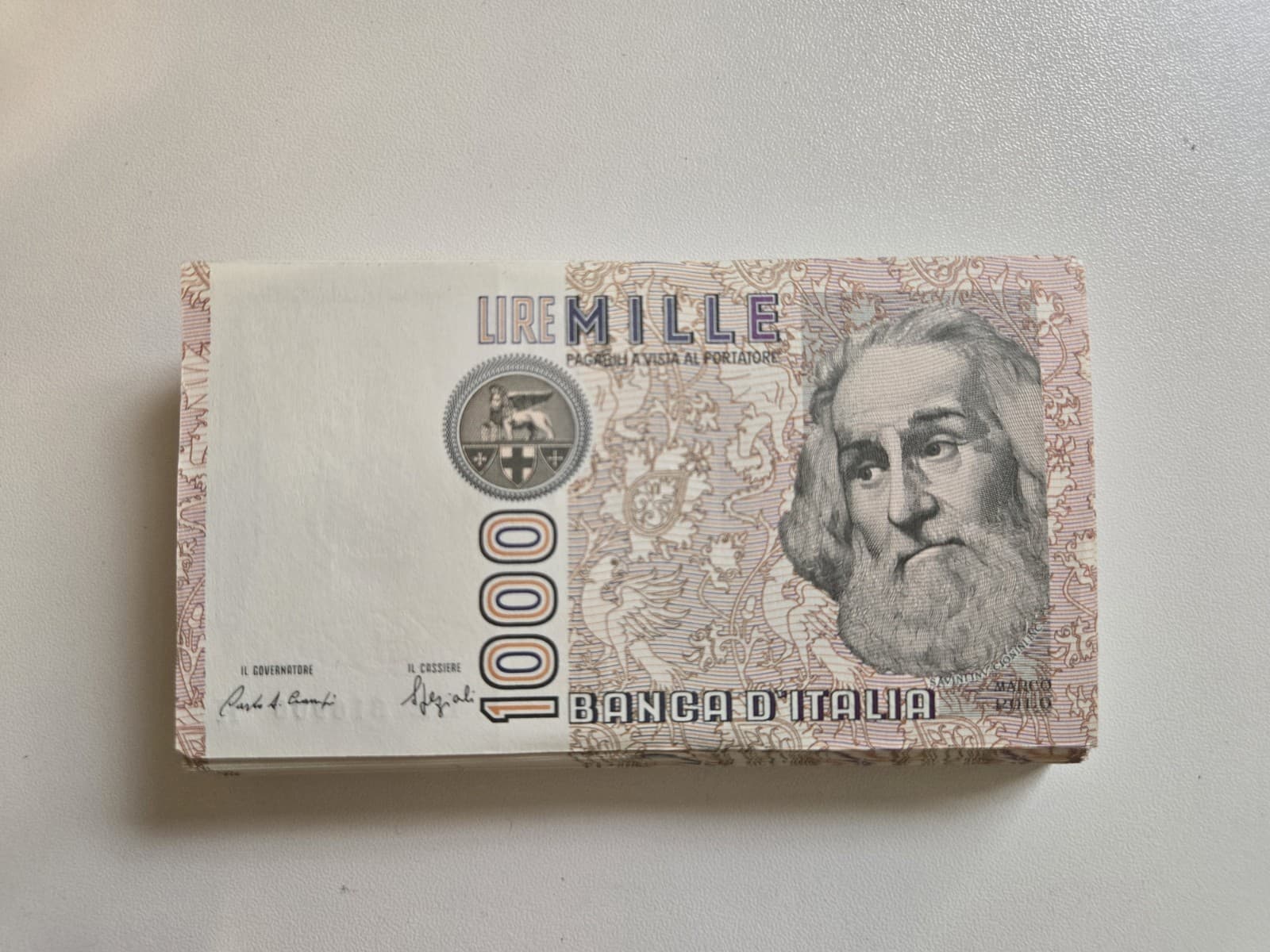 Italy 1000 Lire, 1982, P-109b, Sequential Bundle Pack Of 99 view 4