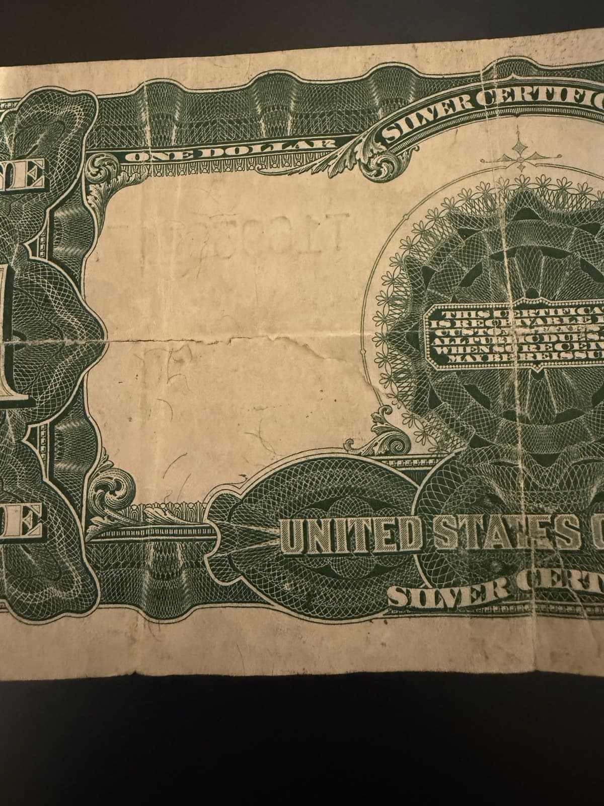 1899 $1 BLACK EAGLE LARGE Size Silver Certificate view 7