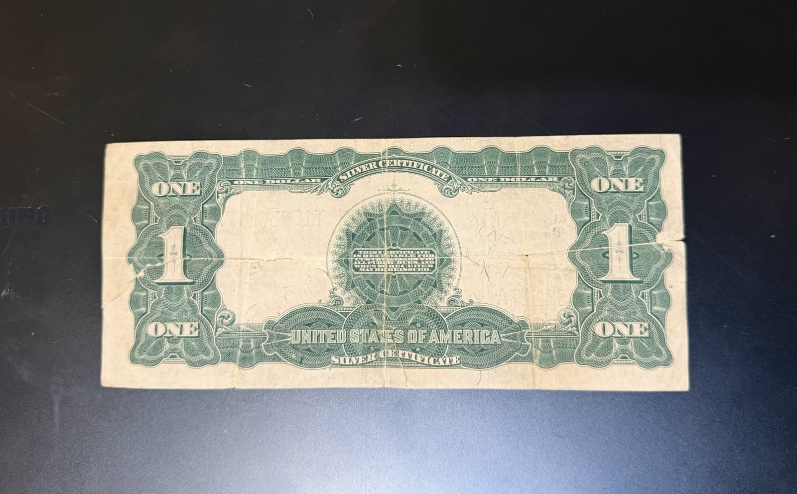 1899 $1 BLACK EAGLE LARGE Size Silver Certificate view 2