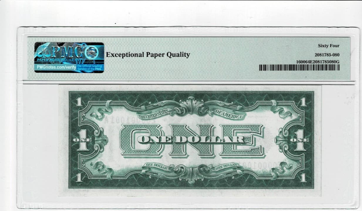 Serial 1001 - 1928 Blue Seal Silver Certificate Fancy Serial UNC view 4