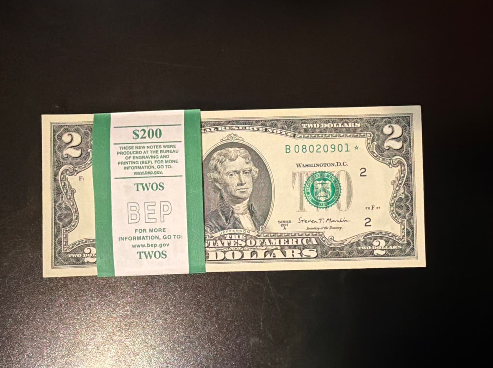 Star Pack of 100 Consecutive $2 Notes Uncirculated New York District — view 1