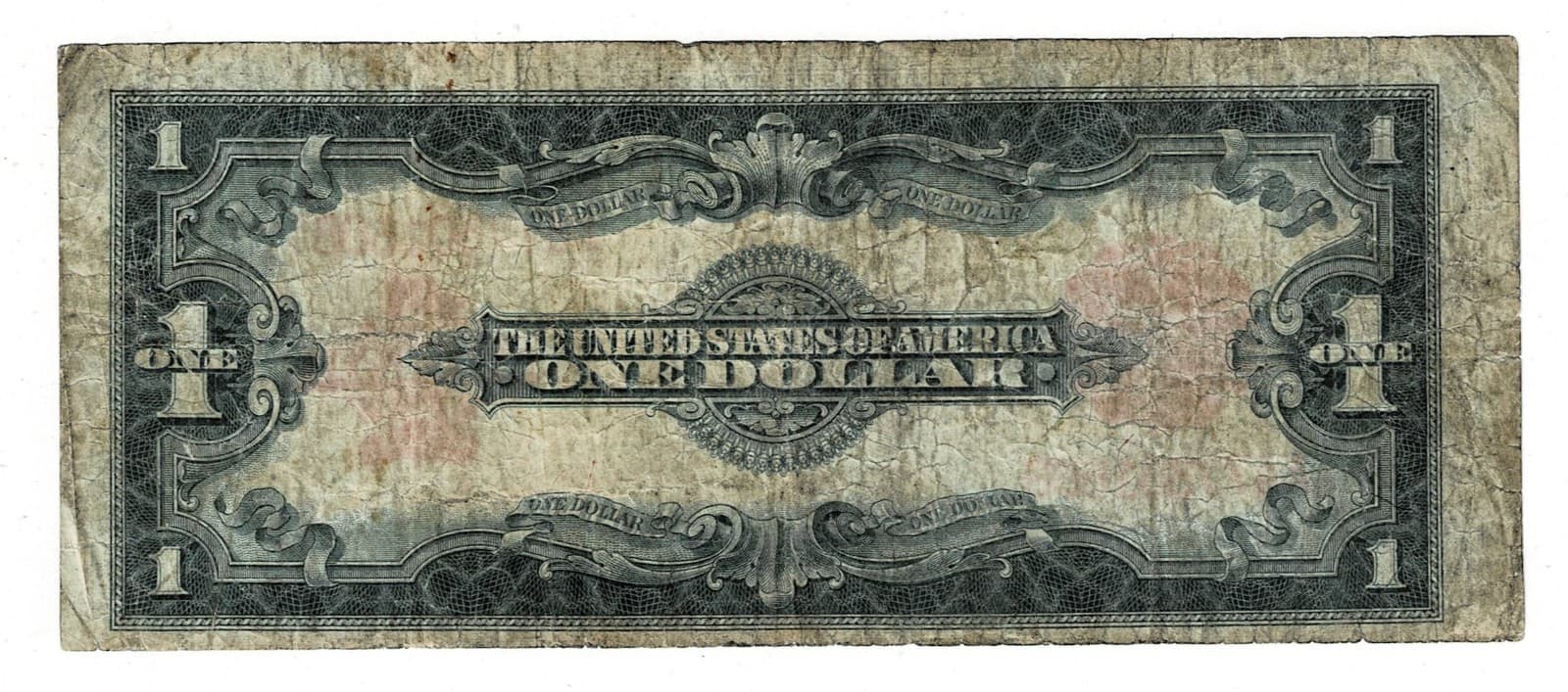 1923 $1 Legal Tender Note Red Seal Horse Blanket FR#40 view 2