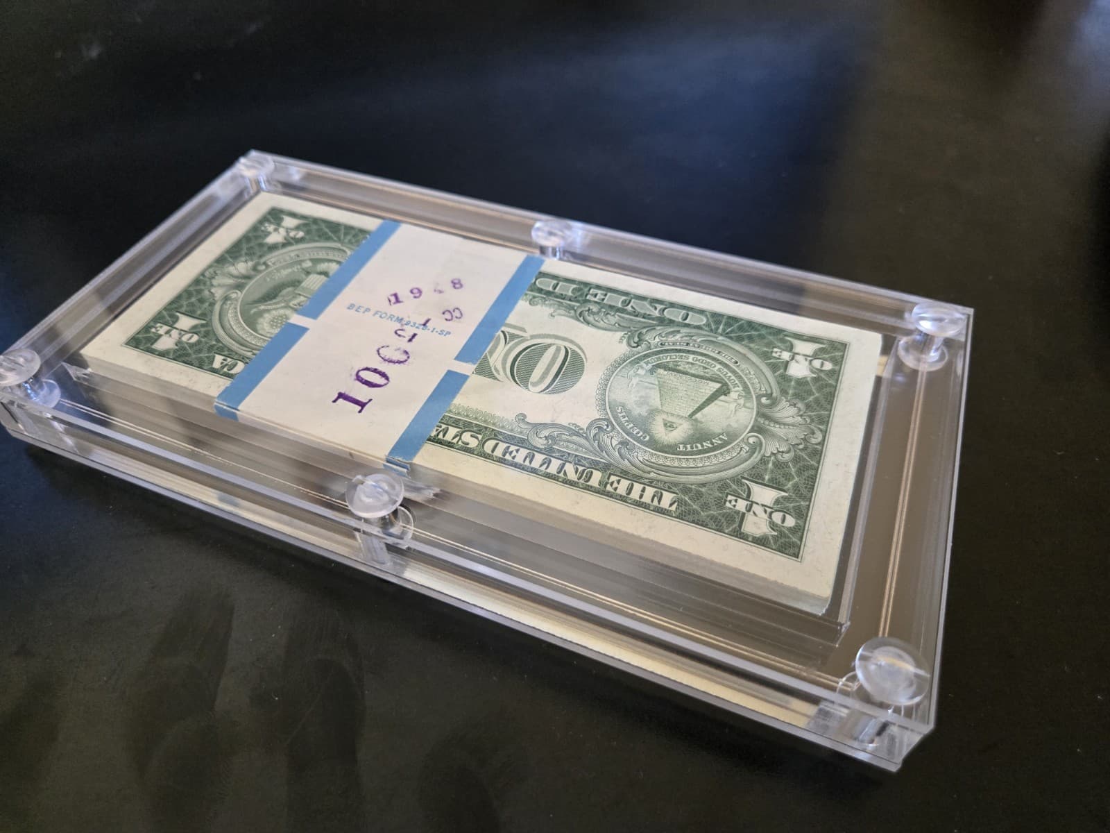 1935-F Pack of  100 Sequential $1 Silver Certificates No Motto view 5