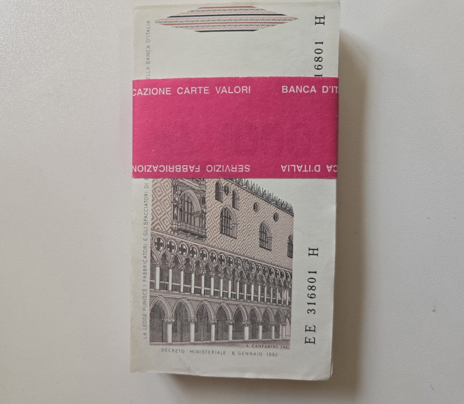 Italy 1000 Lire, 1982, P-109b, Sequential Bundle Pack Of 99 view 7