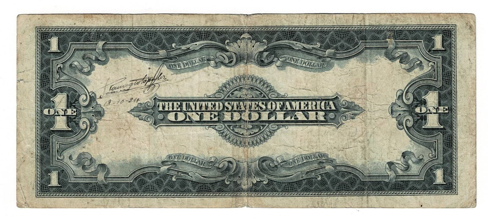 1923 $1 Legal Tender Note Red Seal Horse Blanket FR#40 view 2