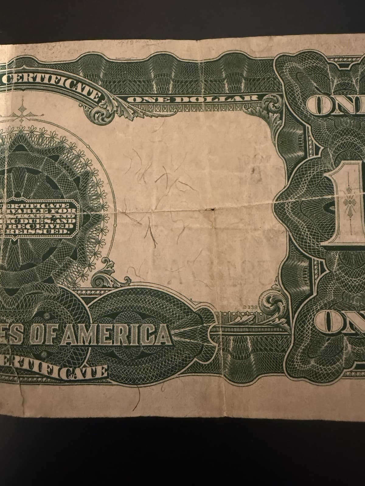 1899 $1 BLACK EAGLE LARGE Size Silver Certificate view 9