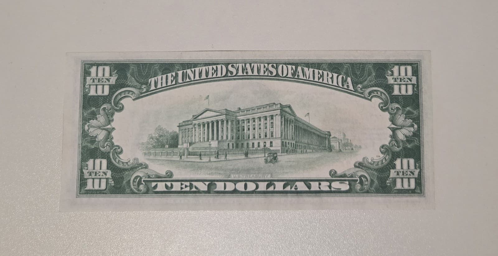 1928 $10 Gold Certificate FR#2400 view 4