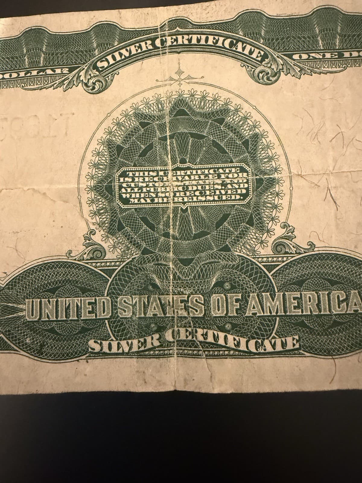 1899 $1 BLACK EAGLE LARGE Size Silver Certificate view 8